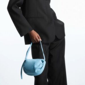 COS gathered leather bag